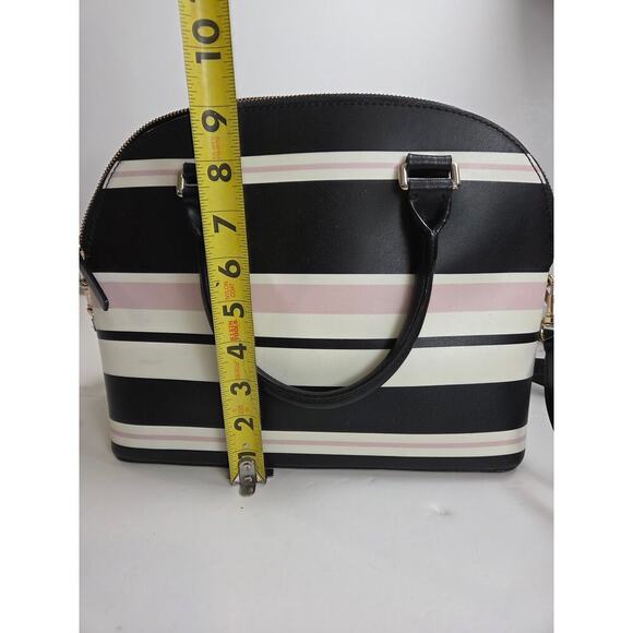 Kate Spade Carli Grove Street Classic Stripe Black Pink White - Picture 5 of 9